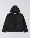 Edwin Jackets And Jackets Man  I035757 Daimon Hooded 89.02 Black Rinsed In Black