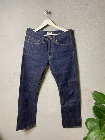 Pre-owned Edwin Jeans Ed 47 Japanese Denim Pants Selvedge In Navy