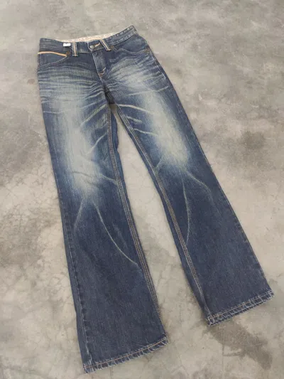 Pre-owned Edwin Jeans Flare Design Archives Natives Navajo In Blue