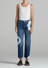 Edwin Kali Bleached Straight Ankle Jeans In Mirage In Multi