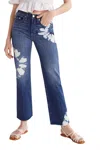 Edwin Kali Bleached Straight Ankle Jeans In Mirage In Blue
