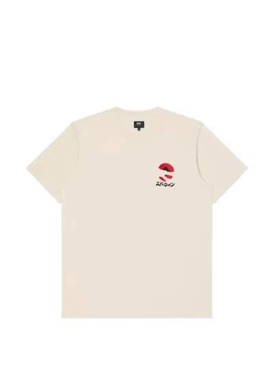 Edwin Kamifuji Printed T-shirt In Neutral