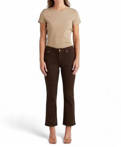 Edwin Lark Ankle Jean In Chocolate In Brown