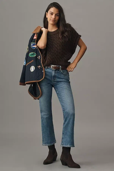 Edwin Lark Ankle Mid-rise Bootcut Jeans In Blue