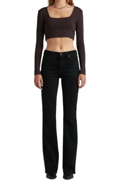 Edwin Lark Classic Flare Jean In Ramble In Black