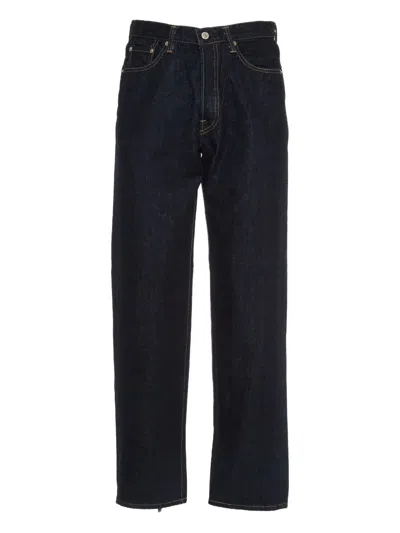 Edwin Logo-patch Jeans In Blue