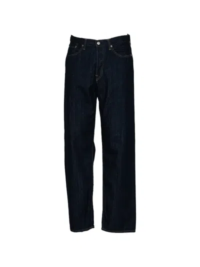 Edwin Logo-patch Loose-fit Jeans In Blue
