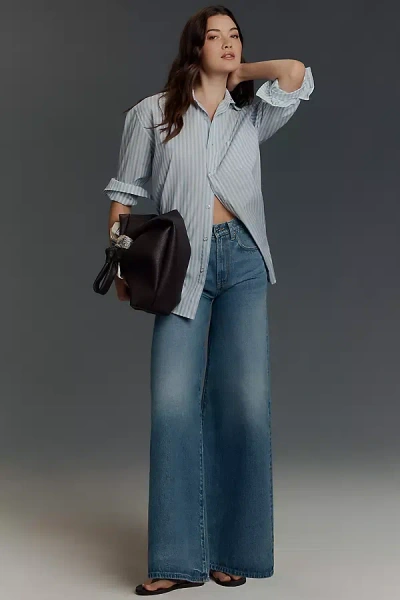 Edwin Marli High-rise Wide-leg Jeans In Blue