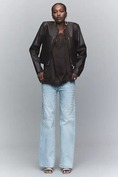 Edwin Marli High-rise Wide Leg Jeans In Blue