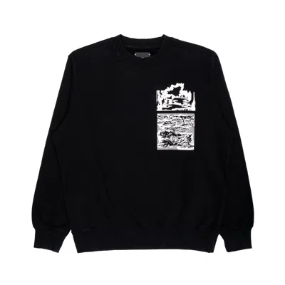 Edwin Men's Crewneck Sweatshirt  Panku Sweat In Black