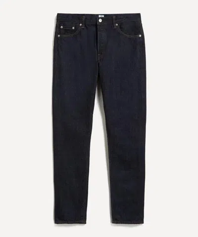 Edwin Mens Slim Tapered Kurabo Denim Red Selvage Jeans In Blue Dark Used
