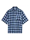 Edwin Millbury Checked Shirt In Blue