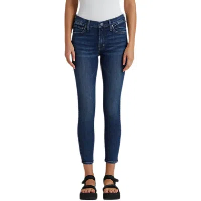 Edwin Pixie Crop Mid Rise Skinny Jeans In Ritual In Blue