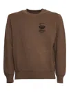 Edwin Ramen Palace Print Sweatshirt In Brown