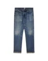 Edwin Regular Tapered Jeans Kaihara Pure Indigo Stretch Denim Blue Mid Dark Used