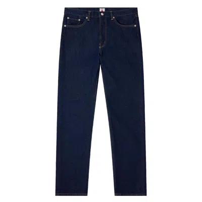 Edwin Regular Straight Jeans Kaihara Pure Indigo Opened Denim Blue Rinsed