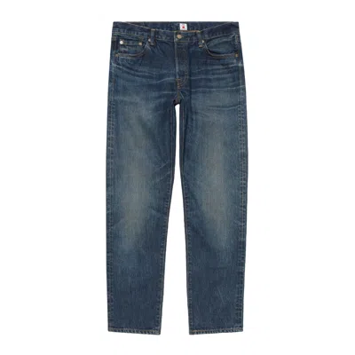 Edwin Regular Tapered Jeans Kaihara Pure Indigo Opened Denim Blue Dark Used