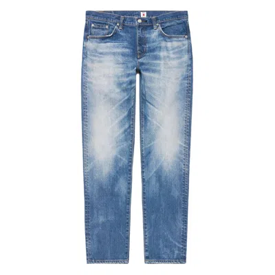 Edwin Regular Tapered Jeans Kaihara Stretch 017j Blue Mid Dark Used