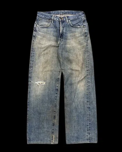 Pre-owned Edwin Rusty Dirty Wide Leg Selvedge Jeans By  In Blue