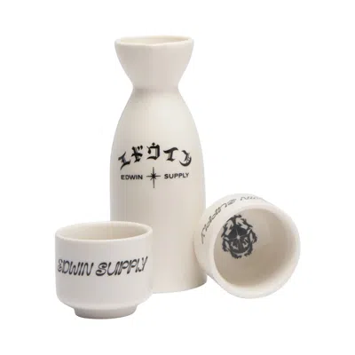 Edwin Sake Set In White