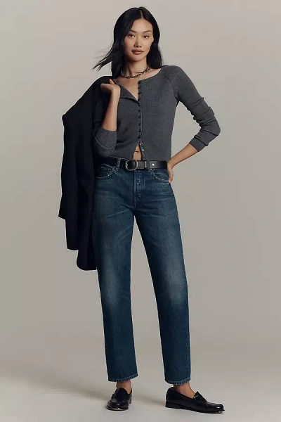 Edwin Sawyer Mid-rise Boyfriend Jeans In Blue