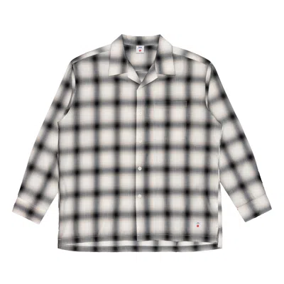 Edwin Shirt Man  Open Collar Japan Brown/grey In Animal Print