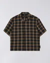 Edwin Shirts Man  I033451.1xb.67. Saga 1xb.67 Black/yellow In Brown