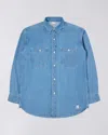 Edwin Shirts Man  I035112.work Shirt Ls Japan 01.5w ♪ In Blue