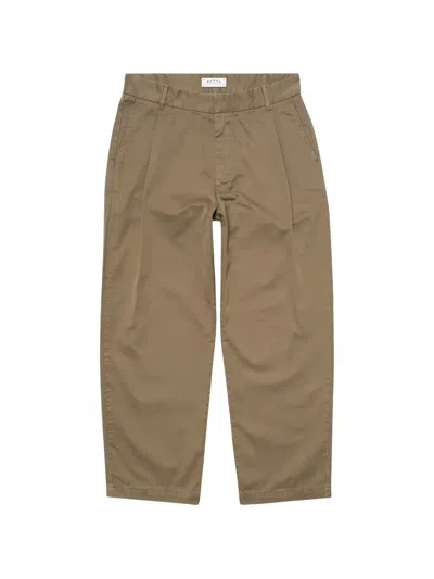 Edwin Solan Trousers In Brown