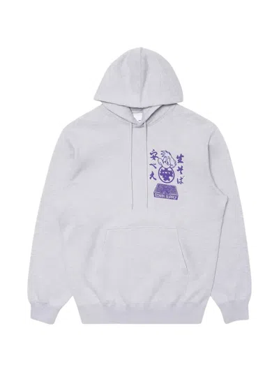 Edwin Sora Yasube Graphic-print Hoodie In Gray