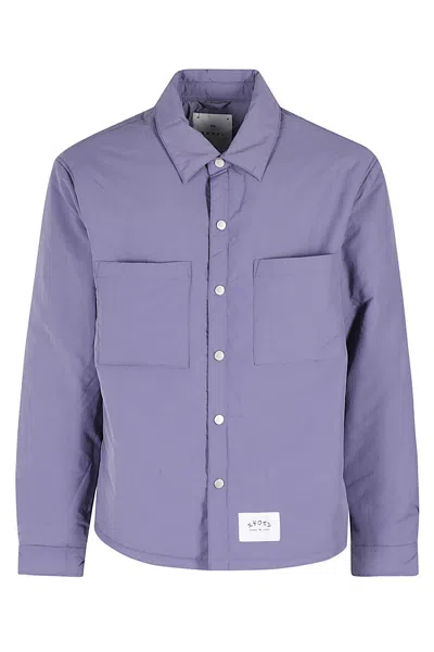 Edwin Sphere Padded Overshirt Ls In Heron