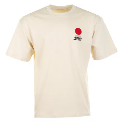 Edwin Sun Short Sleeve T Shirt Fog In Beige