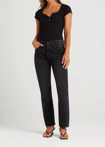 Edwin Tash Crop Jean In Irony In Black