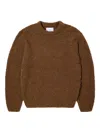 Edwin Textured Wool Sweater In Brown