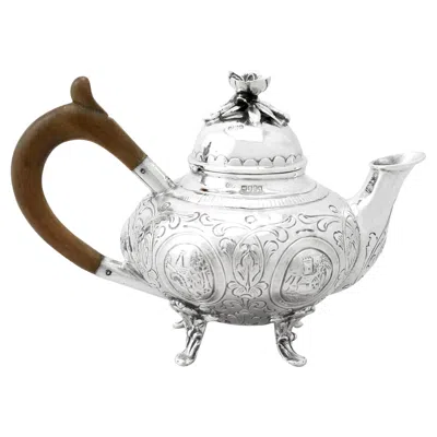 Pre-owned Edwin Thompson Bryant Edwardian Dutch Sterling Silver Teapot By , 1901