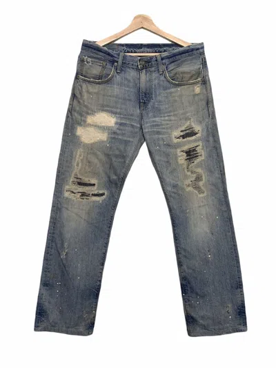 Pre-owned Edwin Vintage  503 Distressed Kapital Style Jeans In Blue