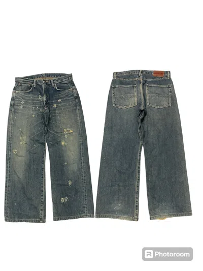 Pre-owned Edwin Vintage  505 Distressed Jeans In Blue