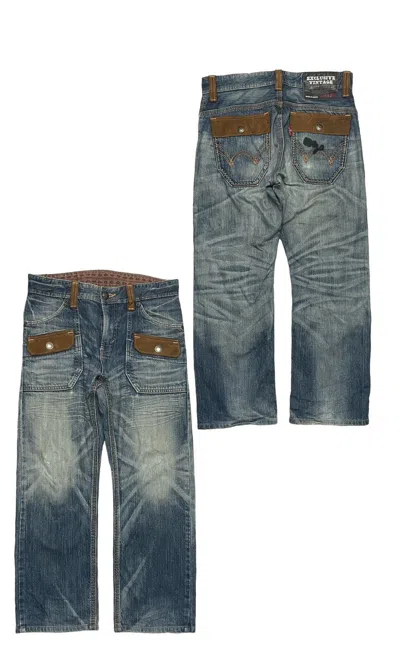 Pre-owned Edwin Vintage  Exclusive Vintage Distressed Jeans In Blue