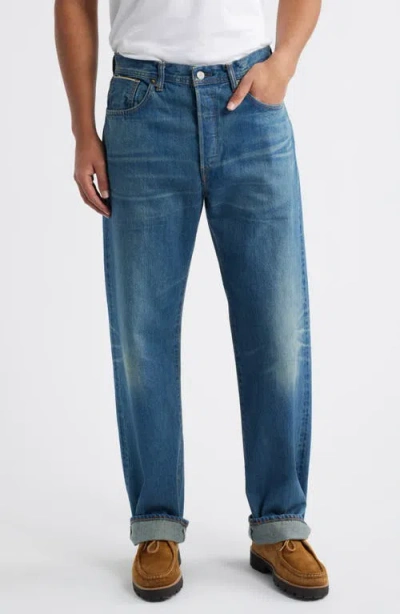 Edwin Wide Straight Leg Jeans In Blue