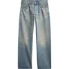 Edwin Wide Straight Leg Jeans In Blue
