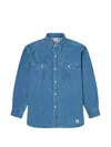 Edwin Work Button-up Denim Shirt In Multi