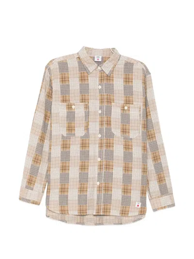 Edwin Work Shirt In Brown
