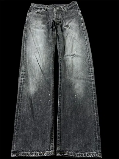 Pre-owned Edwin X If Six Was Nine Edwin 503 Faded Black Distressed Jeans Very