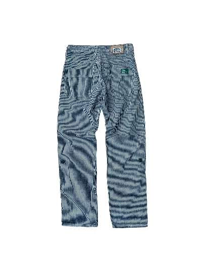 Pre-owned Edwin X Vintage Edwin Hickory Striped Baker Pants In Grey