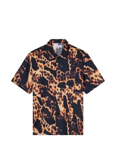 Edwin Yakedo Patterned Chest-pocket Shirt In Multi