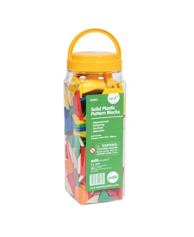 Edxeducation Pattern Blocks Plastic, Set Of 250 In Assorted