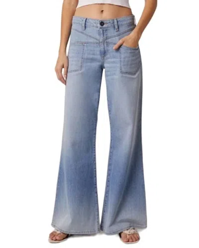 Edyson Cary High Rise Wide Leg Jeans In Blue