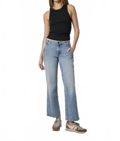Edyson Stan Slash Front Pockets Straight Leg Jeans In Ashland Wash In Pattern
