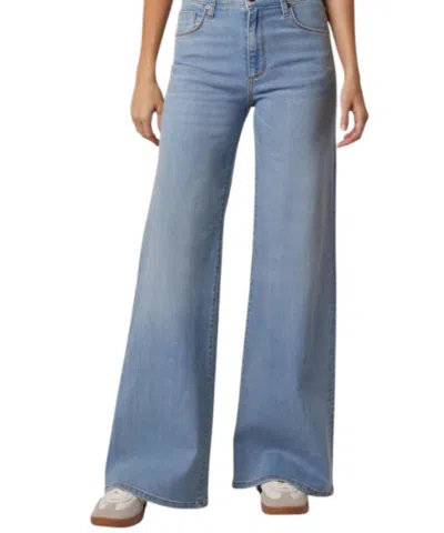 Edyson Valentino High Rise Wide Leg Jeans In Light Mayfair In Multi