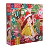 Eeboo Ms. Santa Reindeer 500-pc. Puzzle In Transparent